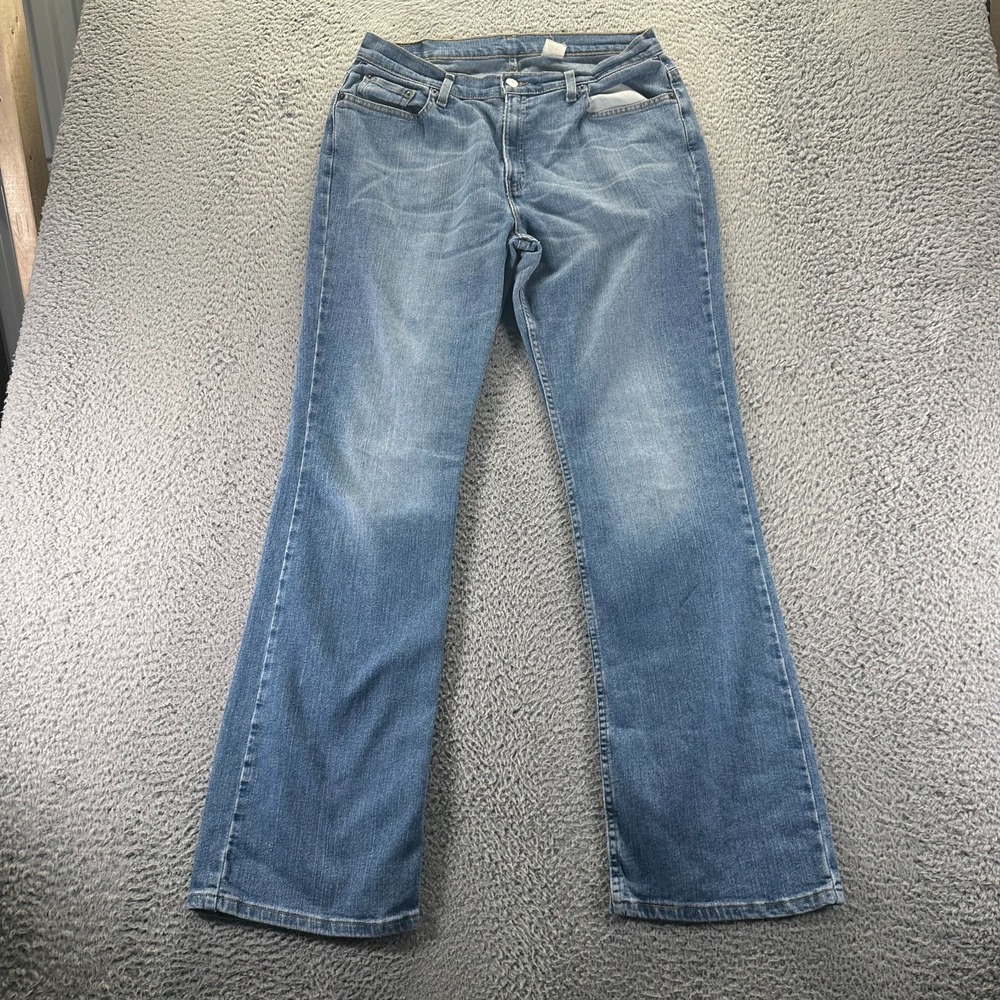 Vintage‎ Levi's 515 Jeans Womens 14 Blue Cotton Denim Bootcut Leg Low-Rise Faded